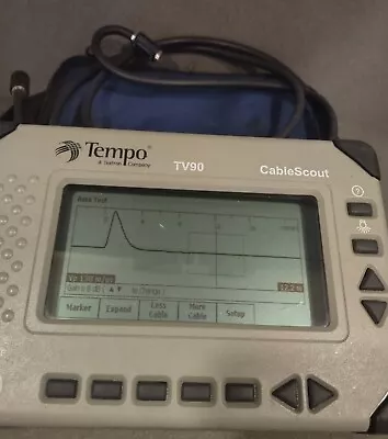Buy Tempo CableScout TV90 Coax CATV TDR Cable Tester W/ STD Option USA W Case • 400$