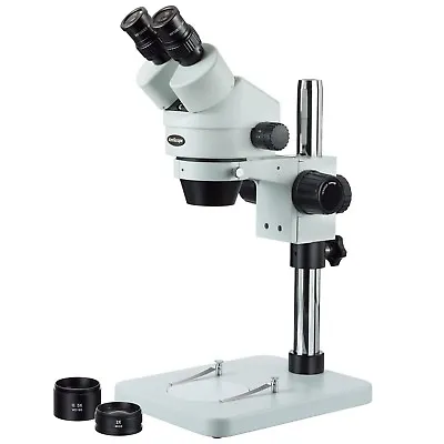 Buy AmScope 3.5X-90X Zoom Binocular Stereo Microscope With Table Pillar Stand • 360.99$