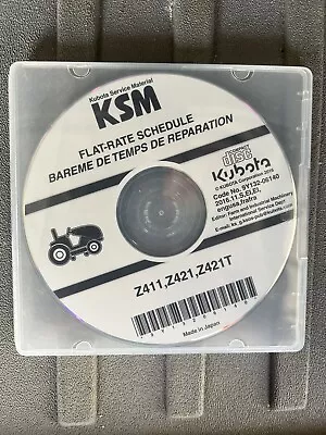 Buy Kubota Z411 Z421 Z421T Mower Flat Rate Service Manual CD • 19.95$
