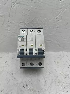 Buy Siemens 5SY6304-7 MCB C4 Miniature Circuit Breaker (4A, 400V, 3 Pole) • 39.99$