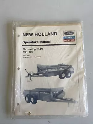 Buy Ford New Holland 190 195 Manure Spreader Operators Manual • 14.56$