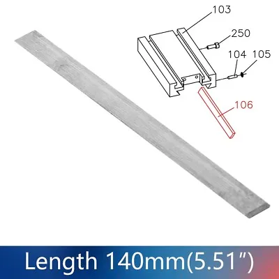 Buy 140mm Lathe Cross Slide Wedge Gib Strip For SIEG C1/M1/Grizzly M1015/Compact 7 • 18.26$