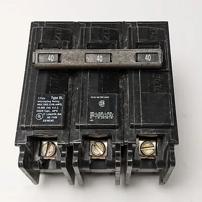 Buy ITE Siemens B340 Circuit Breaker | Type BL | 40 Amp | 3 Pole | 240 VAC • 40$