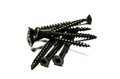 Buy (500) 8x2 Square Flat Head Wood Screws (Plain And Lubed) • 20.25$