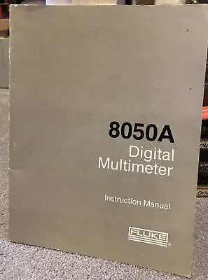 Buy Original Fluke 8050A Digital Multimeter Instruction Manual • 12$