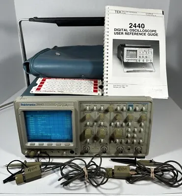 Buy Tektronix 2440 Digital Oscilloscope With 2 Probes, Manual, Accessory Pouch • 349.87$