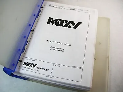 Buy Moxy MT27 MT30 Articulated Dump Quarry Truck Parts Manual Book S/N 353001-354360 • 96.66$
