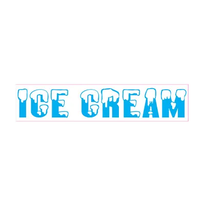 Buy Food Truck Decals Ice Cream Style 5 Retail Concession Concession Sign White • 18.99$