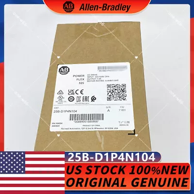 Buy New Sealed 25B-D1P4N104 Allen-Bradley PowerFlex 525 0.4kW (0.5Hp) AC Drive TX • 322$