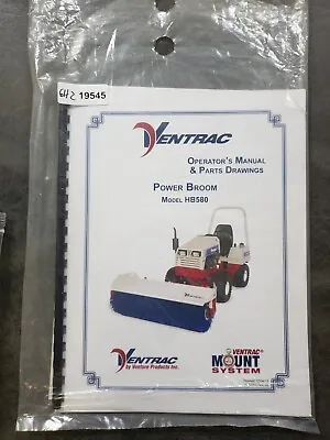 Buy Ventrac HB580 Power Broom Operators Manual & Parts Drawings • 35$
