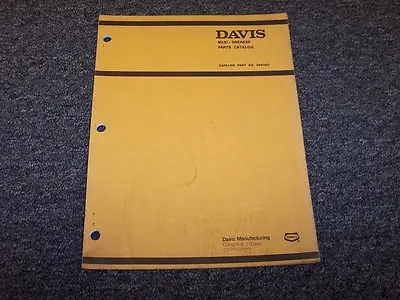 Buy Case Davis Maxi-Sneaker Vibratory Plow Original Factory Parts Catalog Manual • 76.58$
