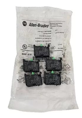 Buy Lot Of 5 New Allen Bradley 800f-x10 Contact Cartridges Ser. A • 34.95$