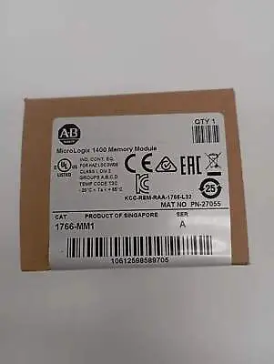 Buy Allen Bradley 1766-MM1 MicroLogix 1400 Memory Module 1766MM1 New In Box Sealed • 140.74$