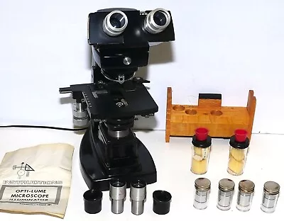 Buy Bausch & Lomb Stereo Microscope With Illuminator In Wooden Case 4x 10x 40x 100x • 299.95$