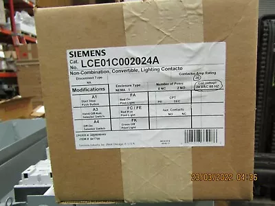 Buy Siemens Lighting Contactor - Lce01c002024a - 8 Pole - New  • 310$