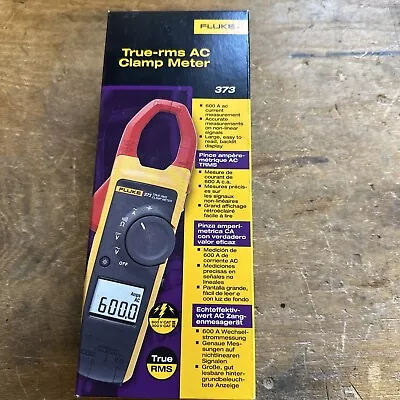 Buy Fluke 373 600A True-RMS AC Clamp Meter, AC-only Current Measurement Application • 287$
