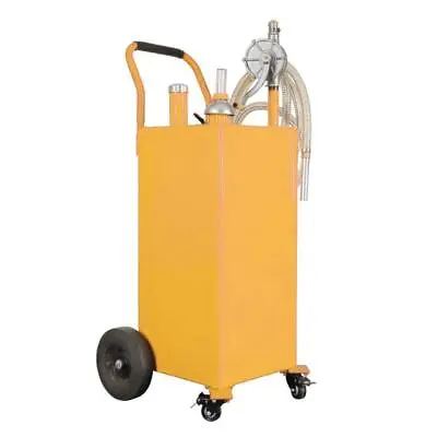 Buy 35 Gallon Gas Fuel Diesel Caddy Transfer Tank Container Large Capacity W/ Wheels • 239.99$