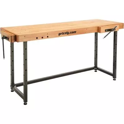 Buy Grizzly T1251 72  X 25  Beech Cabinetmaker's Workbench • 810$