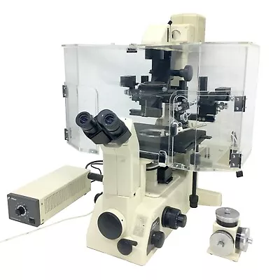Buy Nikon Diaphot 300 Inverted Fluorescence Phase Contrast Microscope W/Enclosure • 3,950$