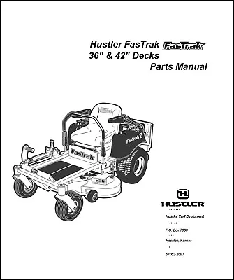 Buy Parts Manual Hustler Zero Turn Mower Mini 1536-927343,1742-927350, 1642-927368 & • 6.27$