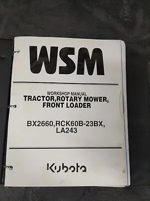 Buy Kubota Tractor,Rotary Mower, Front Loader BX2660, RCK60B-23BX,LA243 • 57.95$