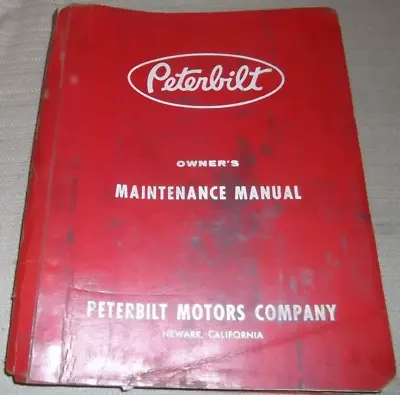 Buy Peterbilt 352a Truck Service Shop Repair Workshop Manual Book • 169.99$