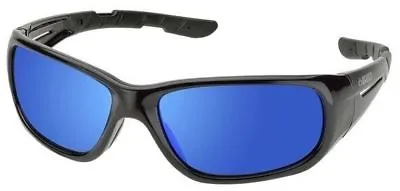 Buy Delta Plus RSG100 Series Safety Glasses Gloss Black Frame Sky Blue Mirror Lens • 12.29$