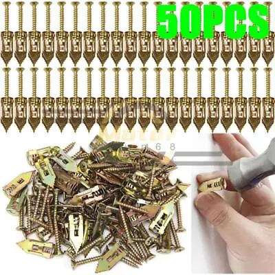 Buy 50X Self Drilling Anchors Screws Drywall Carbon Steel Hollow Wall Hook Expansion • 7.39$