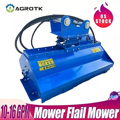 Buy AGROTK EXFLM115 46'' Compact Excavator Mower Flail Mower 10-16 GPM • 2,426$
