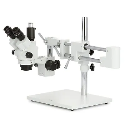 Buy AmScope 3.5-180X Simul-Focal Stereo Lockable Zoom Microscope Dual Arm Boom Stand • 629.99$