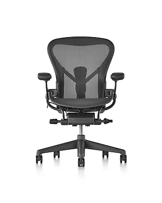 Buy Herman Miller Aeron Remastered Chair - Size C  Graphite  -open Box - • 999.11$