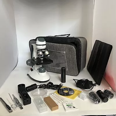 Buy Compound Monocular Microscope For Adults Students, 40X-2000X Magnification. • 64$