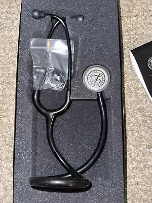 Buy New 3M Littmann Classic III Monitoring Stethoscope Black Edition Black Stem 5803 • 90$