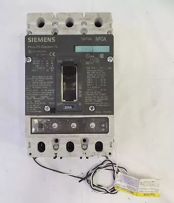 Buy Siemens Circuit Breaker NFGA 250 Amp, For Parts/ Repair • 130$