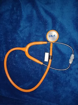 Buy MDF Instruments MD One Stethoscope MDF 777 With Name Tag Clip Orange Pre Owned  • 15$