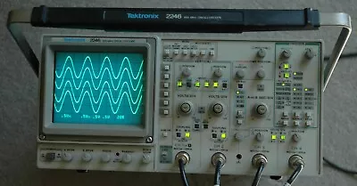 Buy Tektronix 2246 1Y Four Channel 100 MHz Oscilloscope, Two Probes, Power Cord • 325$