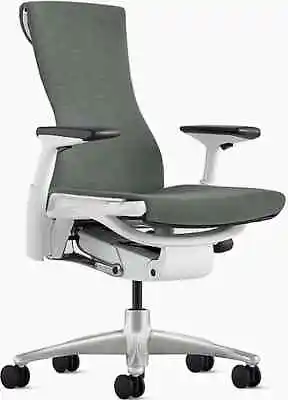 Buy Herman Miller Embody Chair - Open  Box -  Feather Grey  White Base • 799.11$
