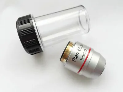 Buy Microscope Objective Lens PLAN DIN 4X 10X 20X 40X 60X 100X RMS Thread CNSCOPE • 32$