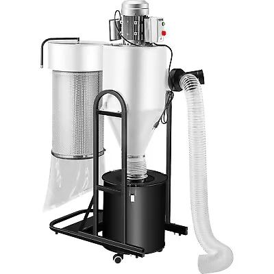 Buy VEVOR Cyclone Dust Collector Woodworking Dust Collector 2HP 220V W/ Mobile Base • 948.99$