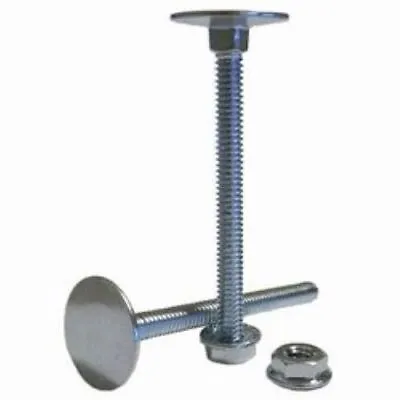 Buy 3  Plated Pontoon Deck Bolts - Great For Crest Pontoon Boats • 42.99$