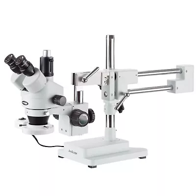 Buy 3.5X-180X Trinocular Stereo Microscope With A Fluorescent Ring Light • 612.99$