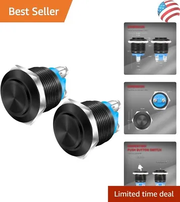 Buy 2pcs Waterproof Momentary Horn Push Button Switch - Durable - Easy Installation • 15.99$