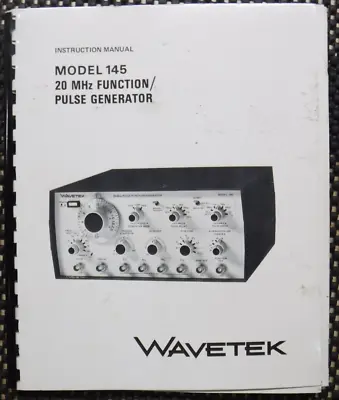 Buy Wavetek Model 145 20 MHz Function/ Pulse Generator • 27.99$