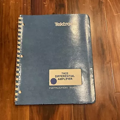 Buy Tektronix 7A22 Differential Amplifier Instruction Manual 070-0931-00 • 14.93$