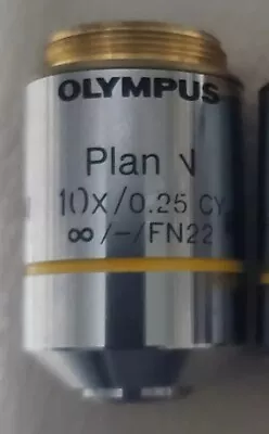 Buy Olympus BX CX Plan N 10x/0.25 CY ∞/-/FN22 Microscope Objective Lens • 100$