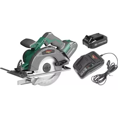 Buy Grizzly PRO T30293X2 20V 6-1/2  Circular Saw Kit With 2 Li-Ion Batteries & Ch... • 274.95$