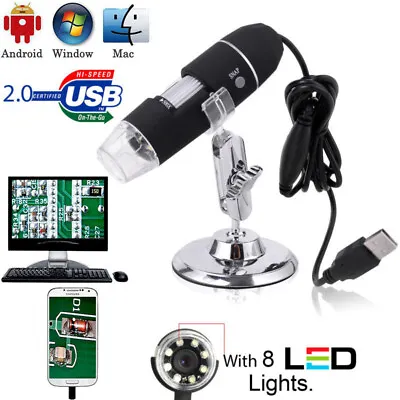 Buy 1000XHD Electronic Microscope USB Digital Magnifier Endoscope Camera Microscopio • 22.79$