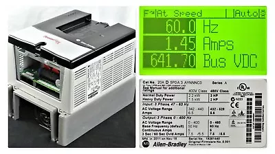 Buy Allen-Bradley PowerFlex 70 - 3 HP - 20AD5P0A3AYNNNC0 - 480VAC - FRM: 5.001. • 599.99$