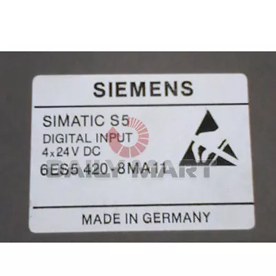 Buy New In Box Siemens 6ES5420-8MA11 Simatic S5 420-8 Digital Input Module 4DI 24VDC • 176.80$