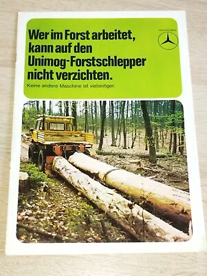 Buy Orig. Mercedes Benz Unimog Forestry Tractor Tug Brochure • 11.41$